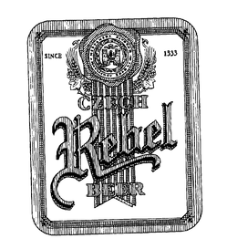 CZECH REBEL BEER SINCE 1333 trademark