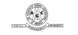 AGCA THE ASSOCIATED GENERAL CONTRACTORS OF AMERICA SKILL RESPONSIBILITY INTEGRITY trademark