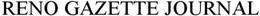 RENO GAZETTE JOURNAL trademark