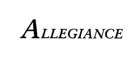 ALLEGIANCE trademark