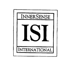 INNERSENSE ISI INTERNATIONAL trademark