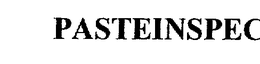 PASTEINSPECT trademark