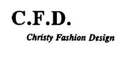 C.F.D. CHRISTY FASHION DESIGN trademark