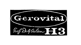 GEROVITAL H3 PROF. DR. A ASLAN trademark