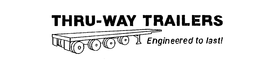 THRU-WAY TRAILERS ENGINEERED TO LAST! trademark