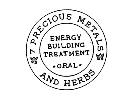 KS 7 PRECIOUS METALS KS AND HERBS ENERGY BUILDING TREATMENT ORAL trademark