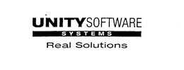 UNITY SOFTWARE SYSTEMS REAL SOLUTIONS trademark