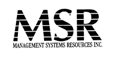 MSR MANAGEMENT SYSTEMS RESOURCES INC. trademark