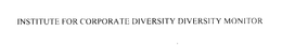 INSTITUTE FOR CORPORATE DIVERSITY DIVERSITY MONITOR trademark