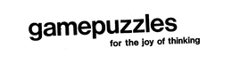 GAMEPUZZLES FOR THE JOY OF THINKING trademark