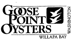 GOOSE POINT OYSTERS WILLAPA BAY WASHINGTON trademark