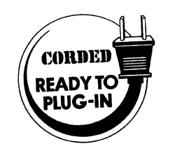 CORDED READY TO PLUG- IN trademark