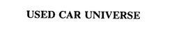 USED CAR UNIVERSE trademark