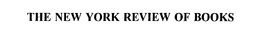 THE NEW YORK REVIEW OF BOOKS trademark
