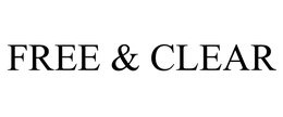 FREE & CLEAR trademark