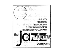 THE JAZZ & BLUES COMPANY THE WEB THE STORE THE CONCERTS THE RADIO STATION THE RECORDING COMPANY trademark