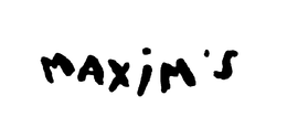 MAXIM'S trademark