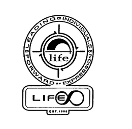 FORWARD BY EXPRESSION INDIVIDUALS LEADING LIFE EST. 1996 trademark