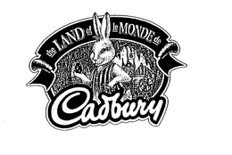 THE LAND OF LE MONDE DE CADBURY trademark