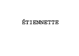 ETIENNETTE trademark