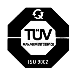 TUV MANAGEMENT SERVICE ISO 9002 trademark