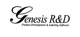 GENESIS R&D PRODUCT DEVELOPMENT & LABELING SOFTWARE trademark