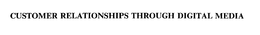 CUSTOMER RELATIONSHIPS THROUGH DIGITAL MEDIA trademark