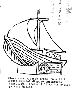 123456789101112 SEPT. 1, 1999 1 PETER 2:24 BY HIS STRIPES YE WERE HEALED trademark