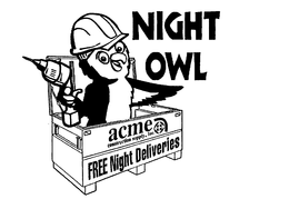 NIGHT OWL ACME CONSTRUCTION SUPPLY, INC. FREE NIGHT DELIVERIES trademark
