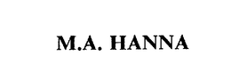 M.A. HANNA trademark