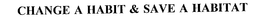CHANGE A HABIT & SAVE A HABITAT trademark