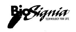 BIOSIGNIA TECHNOLOGY FOR LIFE trademark