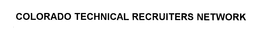 COLORADO TECHNICAL RECRUITERS NETWORK trademark