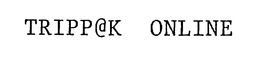 TRIPP@K ONLINE trademark