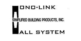 MONO-LINK SIMPLIFIED BUILDING PRODUCTS, INC. WALL SYSTEM trademark