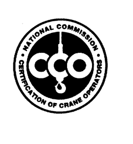 CCO NATIONAL COMMISSION CERTIFICATION OF CRANE OPERATORS trademark
