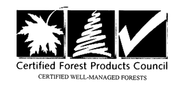 CERTIFIED FOREST PRODUCTS COUNCIL CERTIFIED WELL-MANAGED FORESTS trademark