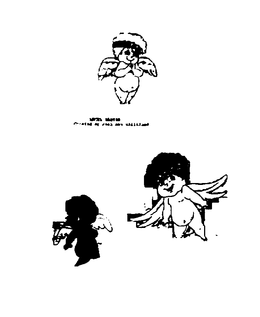 THE DESIGN CONSIST OF ANIMATED BABY ANGELS CALLED ANGEL BABIES trademark