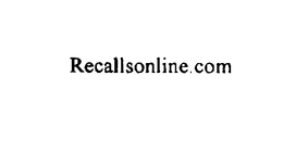 RECALLSONLINE. COM trademark