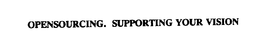 OPENSOURCING.  SUPPORTING YOUR VISION trademark