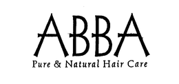 ABBA PURE & NATURAL HAIR CARE trademark