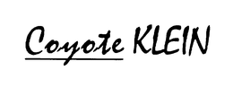 COYOTE KLEIN trademark