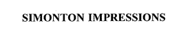 SIMONTON IMPRESSIONS trademark