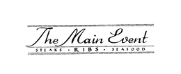 THE MAIN EVENT STEAKS RIBS SEAFOOD trademark