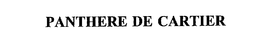 PANTHERE DE CARTIER trademark