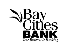 BAY CITIES BANK OUR BUSINESS IS BANKING trademark