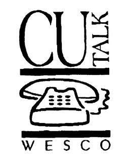 CU TALK W E S C O trademark