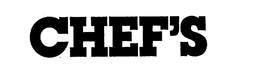 CHEF'S trademark