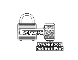 SAFETAG SERVING ONLINE AUCTION SELLERS BUYERS AUCTION HOUSES THE AUCTION GUILD trademark