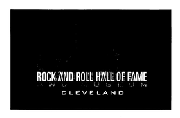 ROCK AND ROLL HALL OF FAME AND MUSEUM CLEVELAND trademark